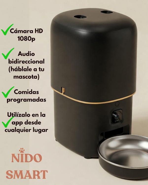 Comedero Nido Smart — Cámara HD + Audio Bidireccional